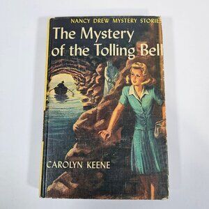 Vintage Nancy Drew 23 Mystery‎ Of The Tolling Bell Original Text Book Club 1962